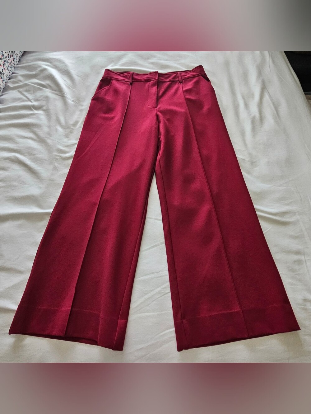 Boston Proper Women's Size 16 Wide-Leg Ponte Dress Pants